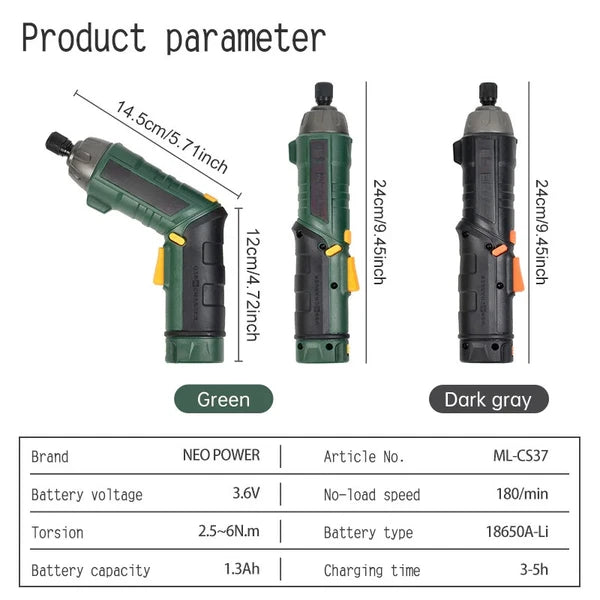 Multi Electric Screwdriver Set Rechargeable Small Electric Screwdriver Set