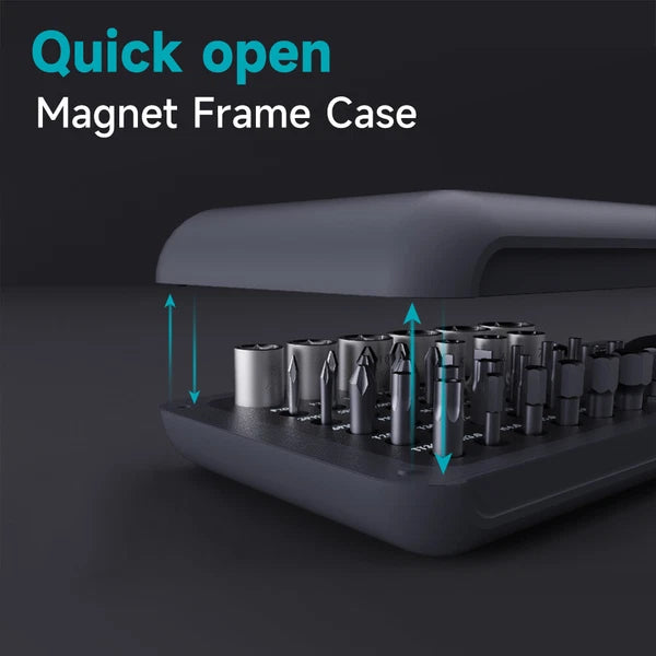 Polycarbonate and Alloy Steel 41-Pieces Mini Ratchet and Screwdriver Set E0