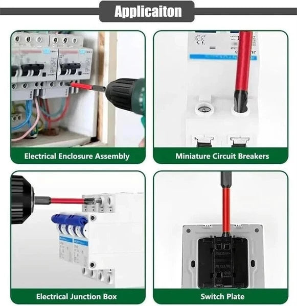 5-10pcs FPH2 Impact Screwdriver Bit Set-S2 Steel 65mm &110mm Slotted Heads US