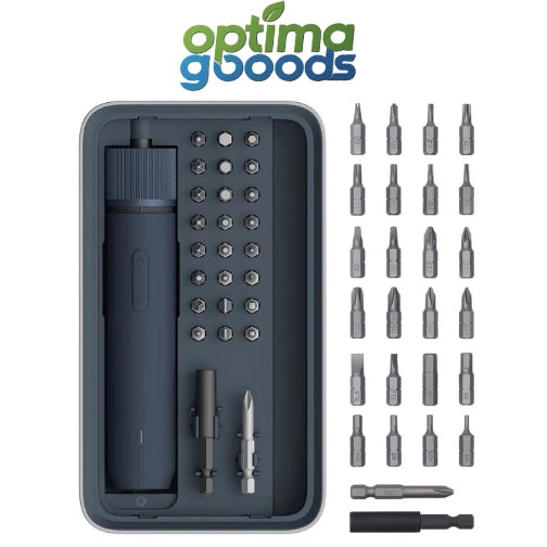 HOTO 3.6V Electric Screwdriver Kit – Rechargeable, 3 Torque Settings, LED.