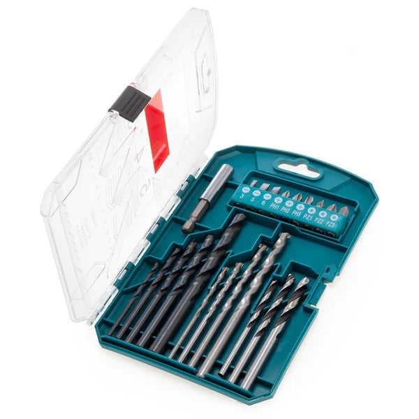 Makita Drill and Screwdriver Bit Set 22 Piece In A Plastic Case P-44002