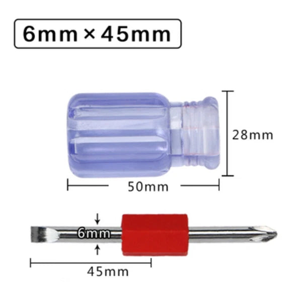 Dual-purpose Screwdriver Double Head Magnetic Screwdriver 2 in 1 Cross & Slotted