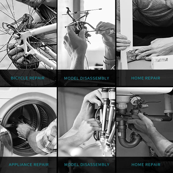 Polycarbonate and Alloy Steel 41-Pieces Mini Ratchet and Screwdriver Set E0