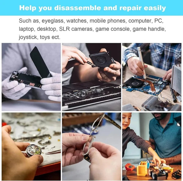 Precision Screwdriver Set, 25Pcs Small Screwdrivers Set Magnetic W/ Torx Flat