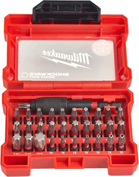 Shockwave Compact Bit 32 Piece Torx Set 4932471586 Set of 32 Red