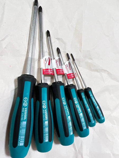 Vessel Megadora Screwdriver Set 6 items Workshop Equipment 900 910 series Japan