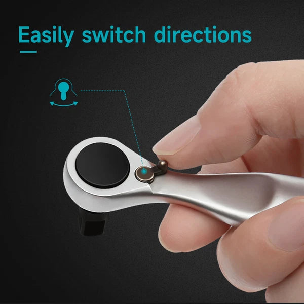 Polycarbonate and Alloy Steel 41-Pieces Mini Ratchet and Screwdriver Set E0