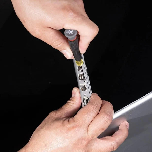 8-Piece Mini Precision Screwdriver Set with Cushion-Grip Handles for Electronics