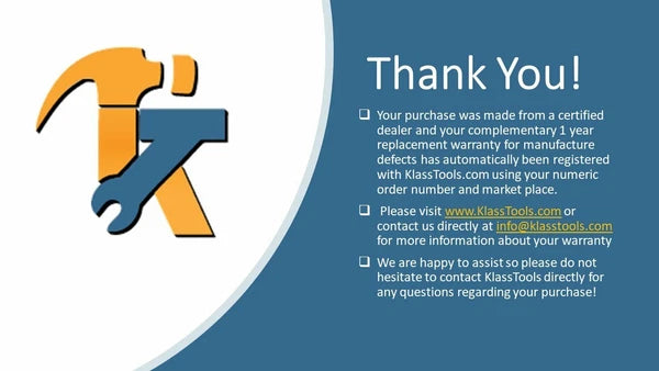 3 Piece Set of Long Screw Drivers with Carbon Tips by KlassTools