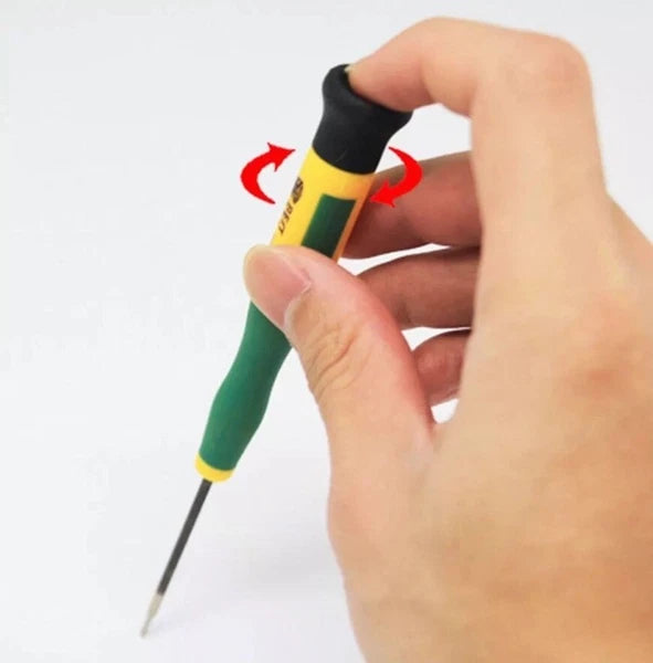 12PCS Screwdriver Tool Set With Torx T2 T3 T4 T5 T6 T8, Pentalobe 0.8 1.2 P5 P2