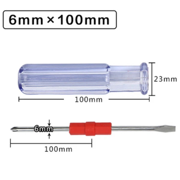 Dual-purpose Screwdriver Double Head Magnetic Screwdriver 2 in 1 Cross & Slotted