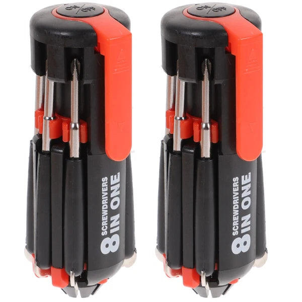 2Pcs Screwdirver Stubby Screwdriver Set Magnetic Screwdriver Set