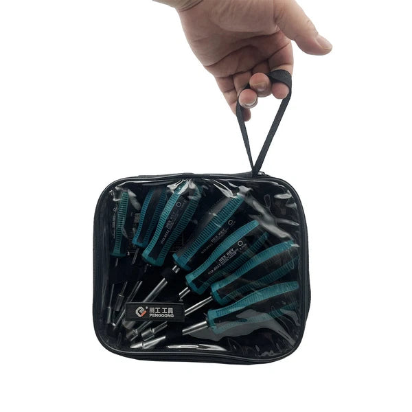 7pcs Metal Socket Wrench Screwdriver set Hex Steel Hex Torque Hexagonal 5mm-11mm