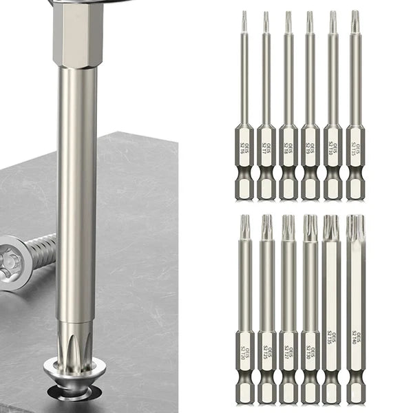 11Pcs T7-T40 Magnetic Head Torx Screwdriver Bit Set Security Tamper Proof Star