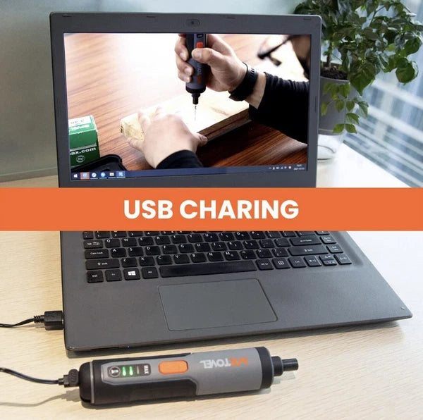 MX Tovel Hand Electric Screwdriver Kit - 4V Cordless Electric Screwdriver 26pc