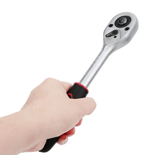 Socket Set 94 Pcs Ratchet Spanner Wrench 1/2" 1/4" Screwdriver Bits Tool Kit USA