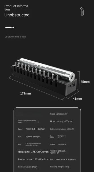 Automatic Screwdriver Set/Inteligent Power Off Brake Electric Screwdriver Set