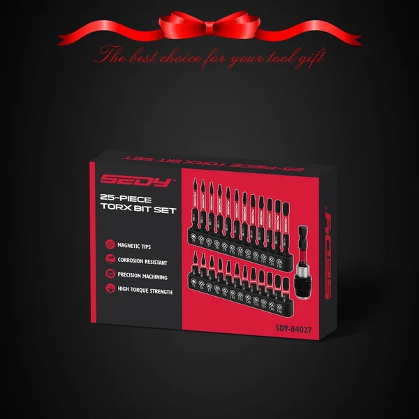 25 Piece Torx Bit Set 1''&2.5'' Security Tamper Proof Torx Impact Screwdriver