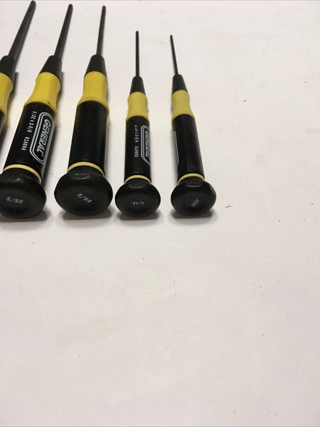 General Tool 8 Piece Ball Hex Precision Screwdriver Set NIB!!