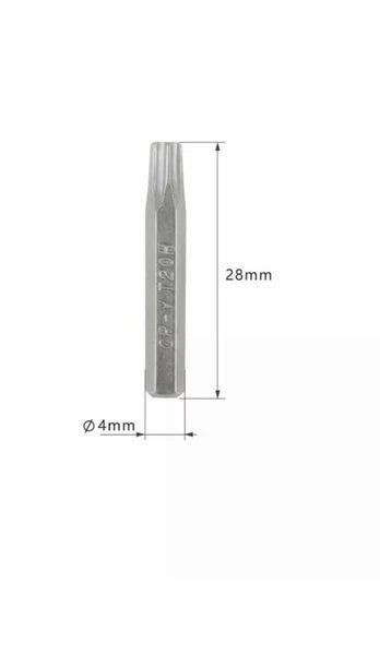 9X Torx Bit Set MAC Mini T2,T3,T4,T5,TR6,T7H,T8H,TR9,T10H MacBook System 4mm Hex