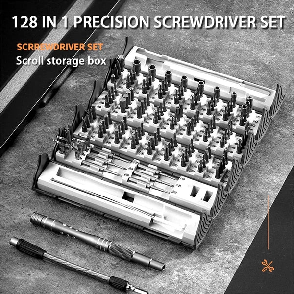 128 in1 Manual Precision Screwdriver Set Durable Wear Resistant Maintenance Tool-