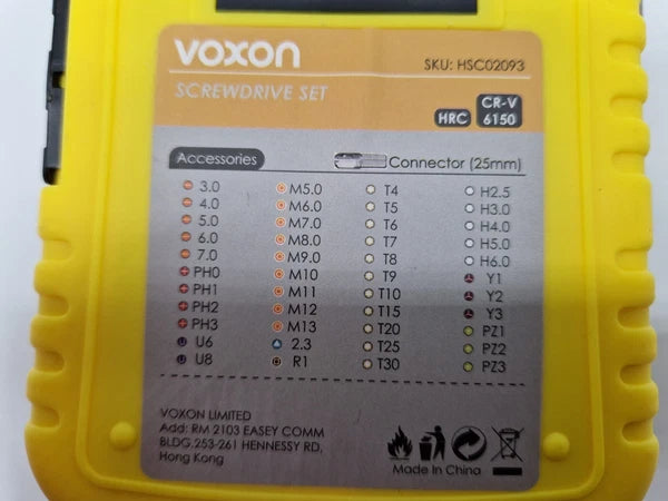Voxon 47pc Magnetic Adjustable Screwdriver / Socket Set