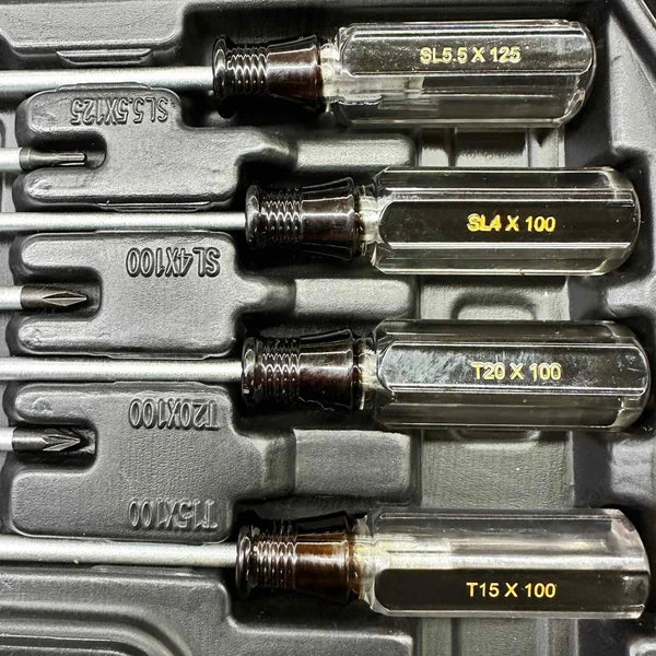 Brand New Magnetic 12 Pieces Tacklife HHS7B Screwdriver Set with Case