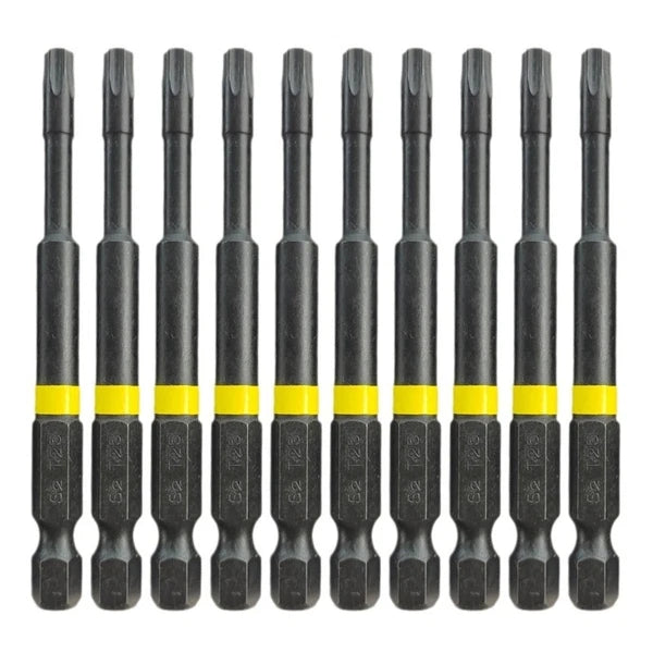Driver Bit Tool Set 10Pcs High Adhesion for Secure Screwing Screwdriver