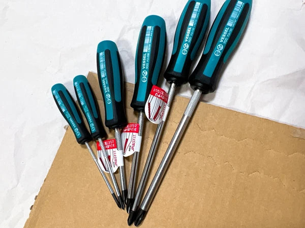 Vessel Megadora Screwdriver Set 6 items Workshop Equipment 900 910 series Japan