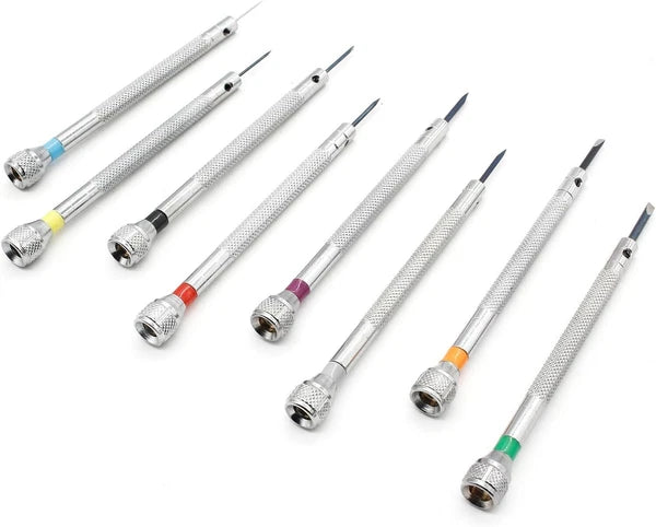 Hordion 8Pcs Micro Precision Screwdriver Set, Jewelers Flat