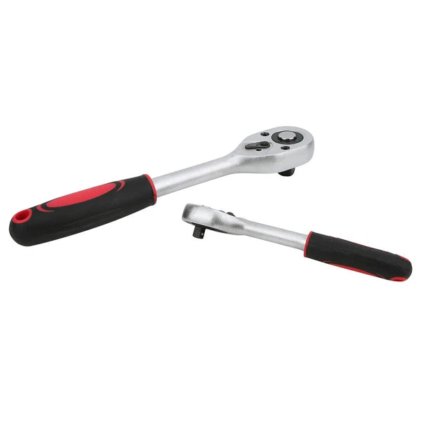 Socket Set 94 Pcs Ratchet Spanner Wrench 1/2" 1/4" Screwdriver Bits Tool Kit USA