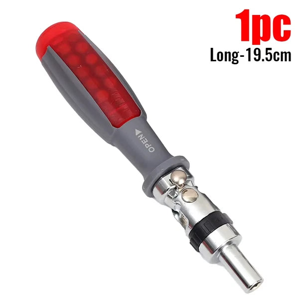 2/1Pcs 11 in 1 Ratchet Screwdriver Set Adjustment Forward Reverse Two-Way Telesc