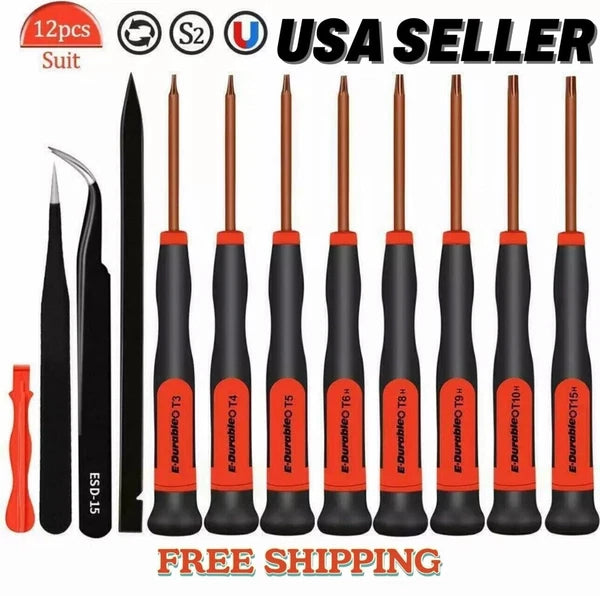Torx Security Screwdriver Set T3 T4 T5 TR6 TR8 T9H T10H TR15 Macbook Mac Mini Ki