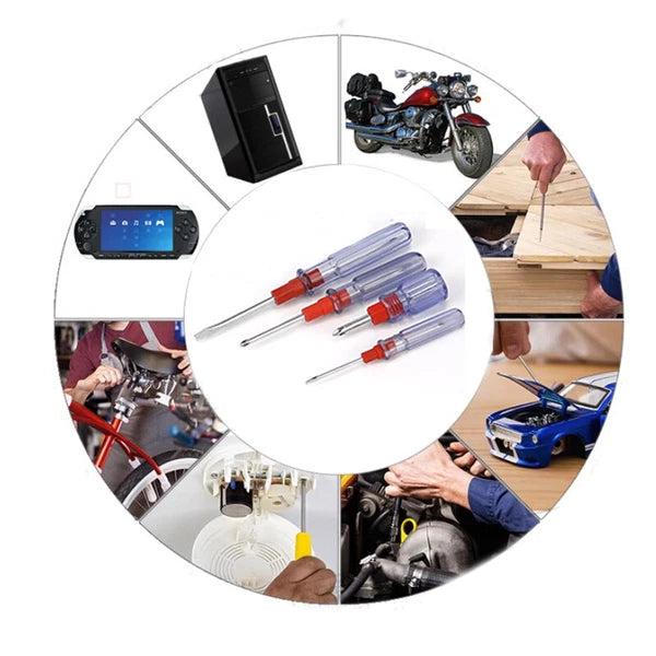 Dual-purpose Screwdriver Double Head Magnetic Screwdriver 2 in 1 Cross & Slotted