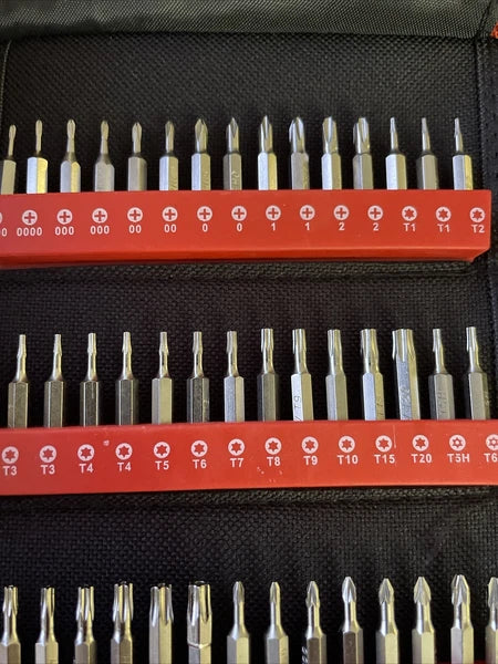 142-Piece Precision Screwdriver Set with 120 Bits - Magnetic Repair Tool Kit