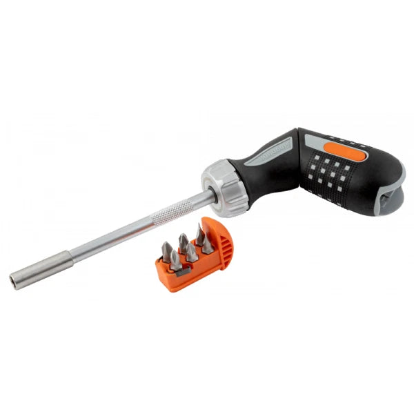 Bahco 808050P Ratcheting Bit Holder Screwdriver - Pistol Grip Handle