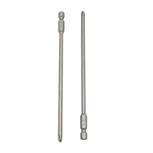 2# Phillips Head Power Screwdriver Bits - 6 Inch Long - 4.5mm Dia - 5 Pack