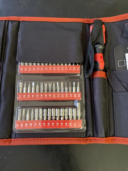 142-Piece Precision Screwdriver Set with 120 Bits - Magnetic Repair Tool Kit