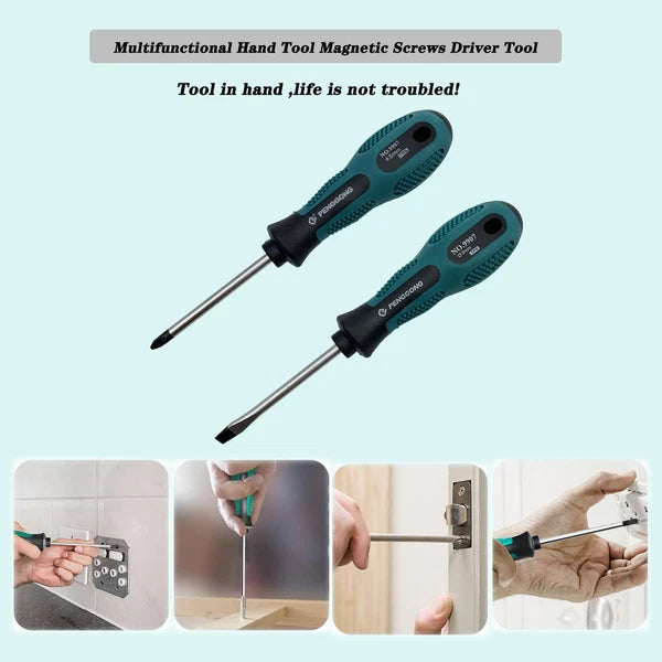 6pcs Screwdriver set Repair Tool Magnetic Phillips / Slotted Muti-Purpose hand t