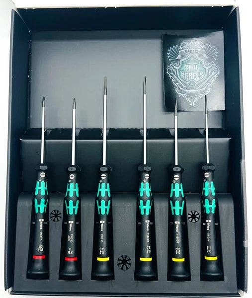 Wera 05118150001 2035/6A Kraftform Micro Fente/Phillips Tournevis, 6-Piece Set