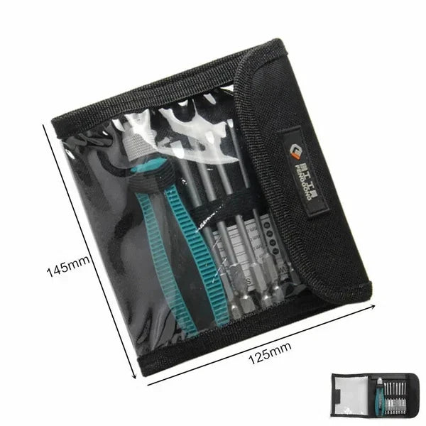 9Pcs/set Precision Screwdriver Set 1/4"/6.35mm Slotted Bits with Magnetic Tools