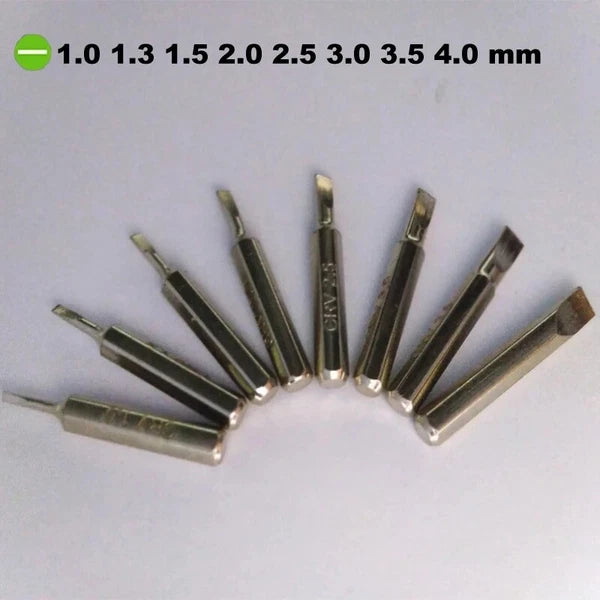 8pc Screwdriver Bit Set Slotted SL 1.0 1.3 1.5 2.0 2.5 3.0 3.5 4.0 4mm Hex Sys 4