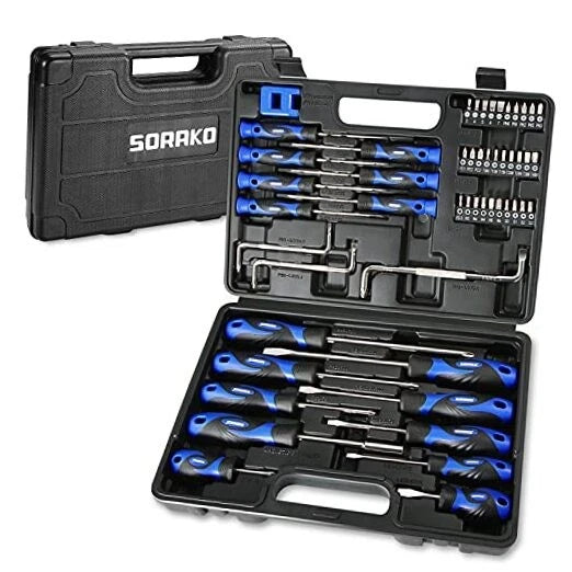51-Piece Screwdriver Set,  Multi-Purpose Screwdriver Set with Case, Precision