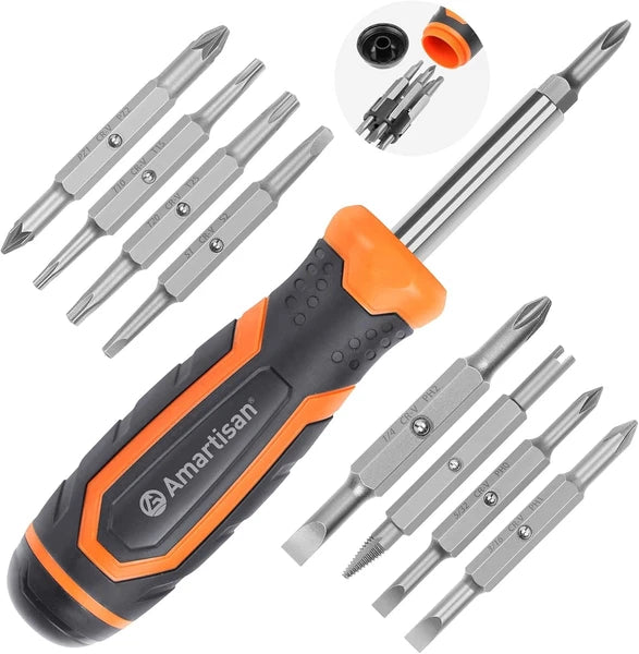Amartisan 18-in-1 Multi-bit Screwdriver Set, Orange